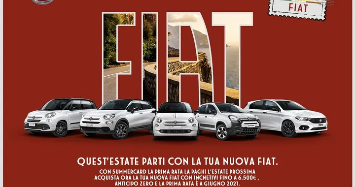 FCA Summercard: sconti e vantaggi per l'acquisto di un nuovo modello