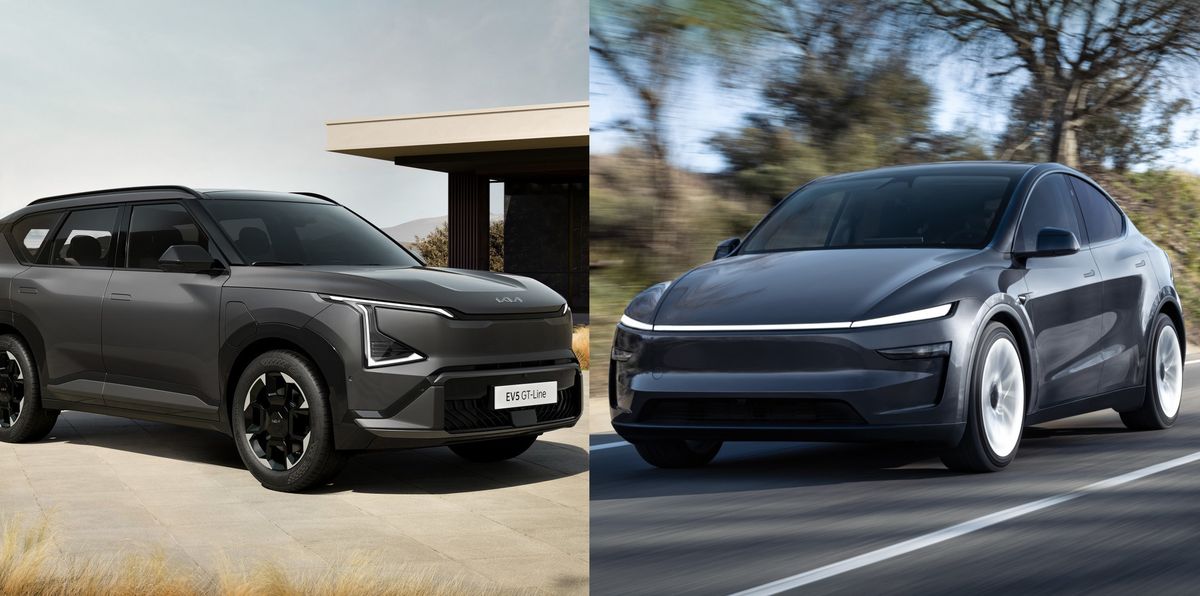 KIA EV5 vs Tesla Model Y, sfida tra SUV elettrici: confronto, versioni e prezzi