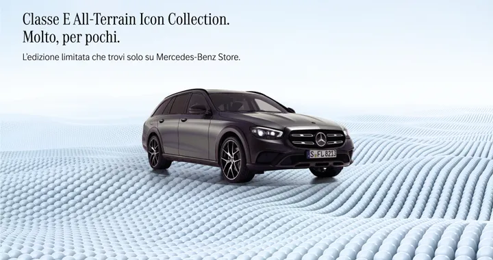 Mercedes Icon Collection, Classe E All Terrain e S da comprare soltanto online