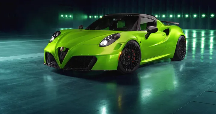 Alfa Romeo 4C, il tuning di Pogea Racing con tinta Aston Martin Vantage