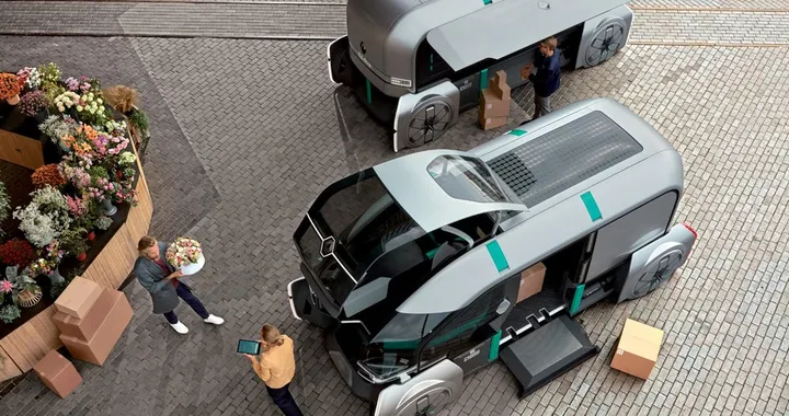 Renault EZ-Pro, il veicolo-robot per i trasporti del futuro