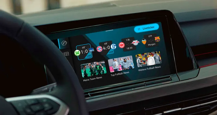 Volkswagen Golf, per i tifosi di calcio l'app per non perdere mai un goal