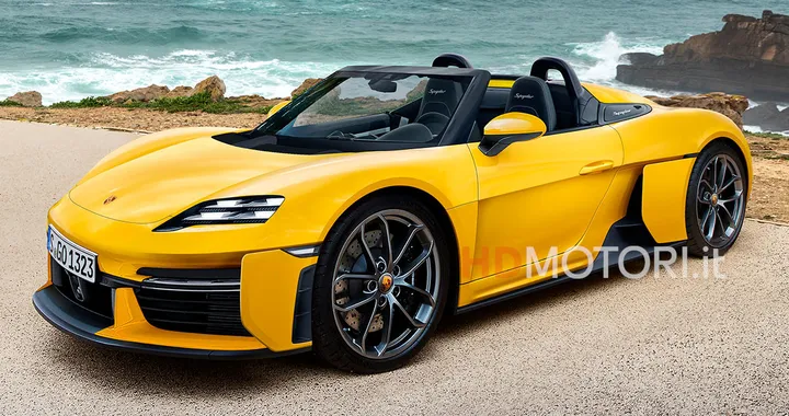 Porsche Boxster, ecco come potrebbe essere la roadster elettrica