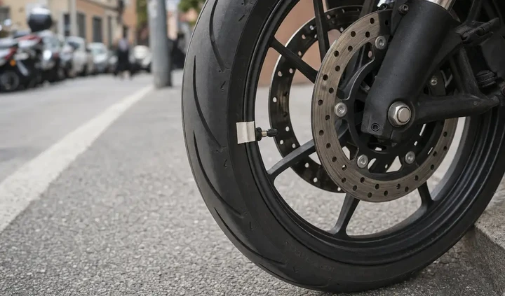 Nastro adesivo sulla gomma della moto: perché molti lo usano e a cosa serve