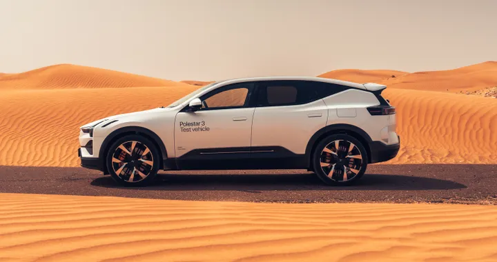 Polestar 3, il nuovo SUV elettrico completa i test negli Emirati Arabi