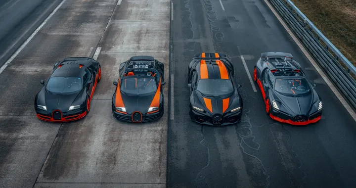 Bugatti porta in pista le sue vetture da World Record