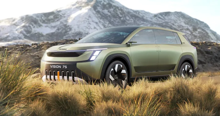 Skoda Vision 7S, concept di un SUV elettrico a 7 posti con 600 km di autonomia