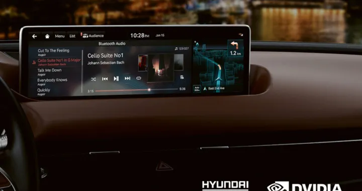 Hyundai: nuovo infotainment connesso dal 2022 grazie a NVIDIA