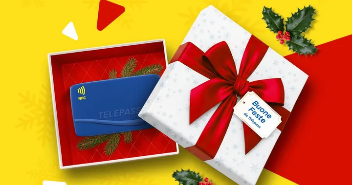 Da Telepass è già Natale: 12 mesi in regalo e 50% di cashback sul pedaggio