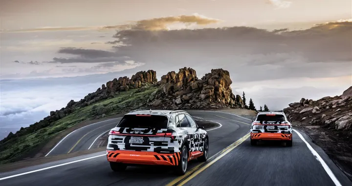 Audi e-tron: Pikes Peak &quot;al contrario&quot; per mostrare il sistema di recupero energia