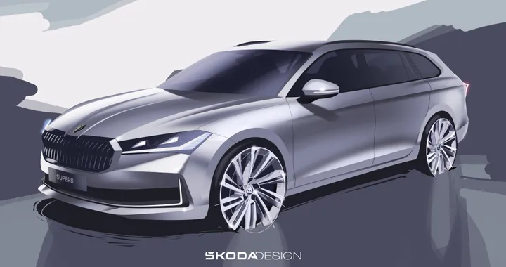 Skoda Superb, ecco i bozzetti della quarta generazione. Presentazione il 2 novembre
