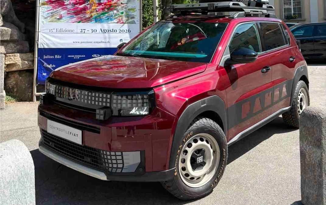 Anteprima: Panda 4×4 elettrica: Fiat mostra il nuovo concept a Passione Engadina