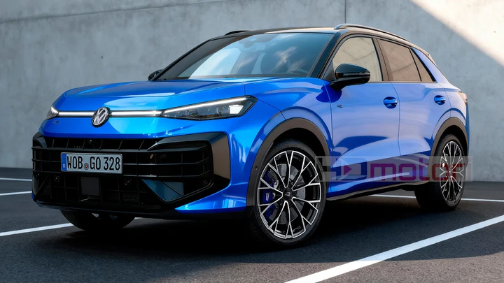 Una nuova Volkswagen T-Roc R da 333 CV sta arrivando: un render la immagina così