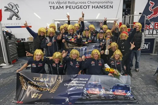 Mondiale Rallycross: il Team Peugeot Hansen è Campione del Mondo