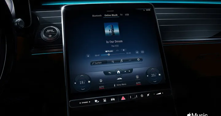 Mercedes porta Apple Music su EQS, Classe C e Classe S