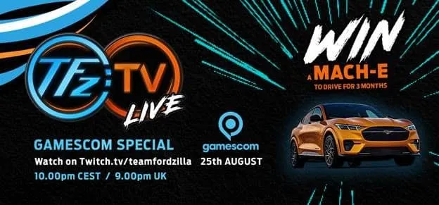 Team Fordzilla, liveshow al Gamescom: in palio una Mustang Mach-E GT per 3 mesi