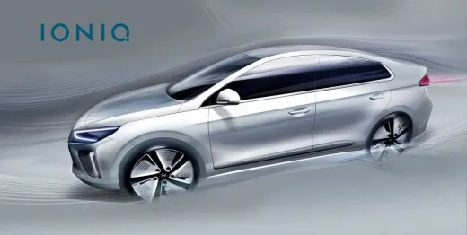 Hyundai IONIQ: il primo render ufficiale e gli interni