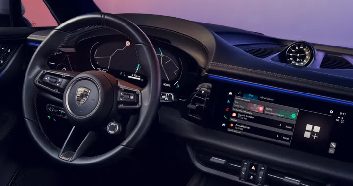 Nuova Porsche Macan elettrica, per l'abitacolo tanta tecnologia