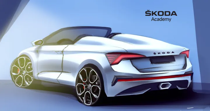 Skoda Scala Spider: immagini teaser della concept car | Arriverà a giugno