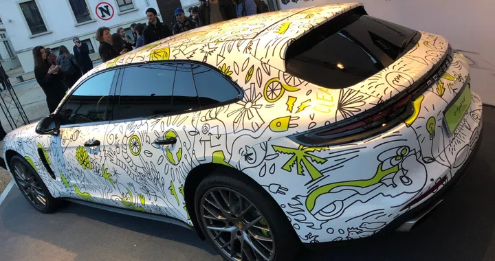 Porsche Panamera Sport Turismo E-Hybrid: una livrea &quot;green&quot; dagli studenti NABA