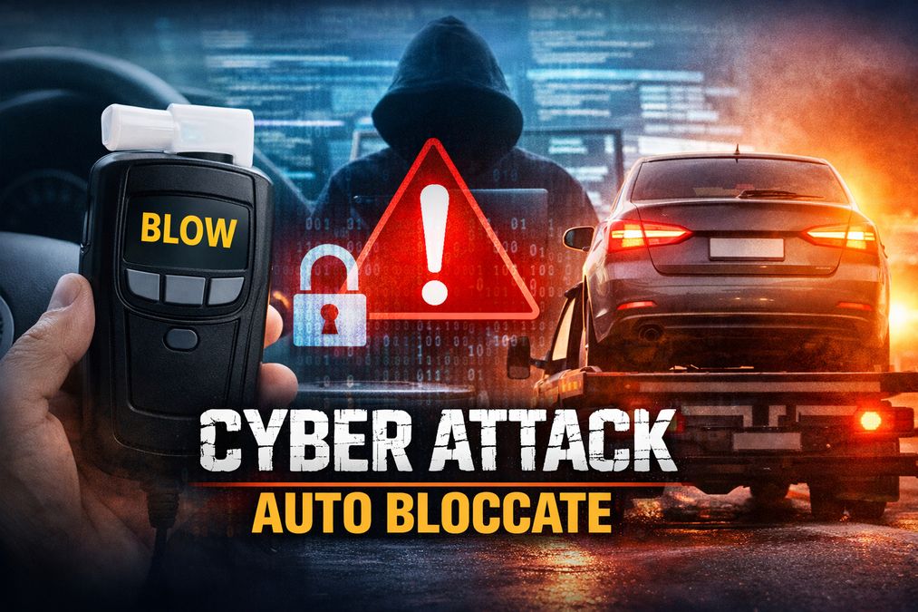 Attacco hacker agli etilometri in auto: tanti veicoli bloccati negli USA