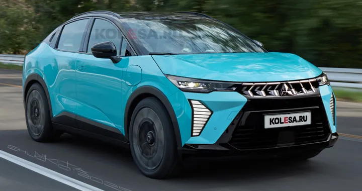 Mitsubishi, una nuova elettrica su base Nissan Leaf: un render si immagina il design. Sarà così?