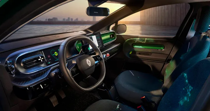 Renault Twingo elettrica, svelati gli interni. Nel 2026 a meno di 20 mila euro