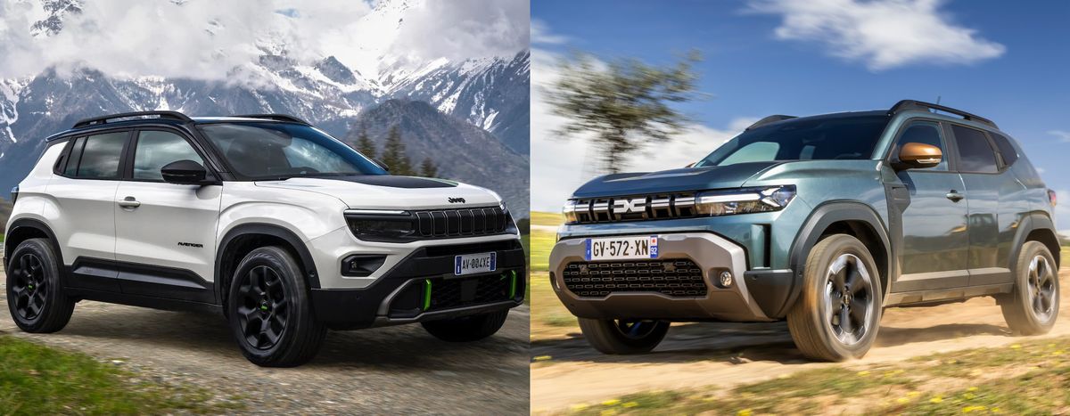 Jeep Avenger vs Dacia Duster, confronto tra B-SUV best seller: versioni e prezzi