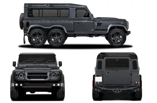 Kahn Flying Huntsman 6x6: il sei ruote motrici su base Defender