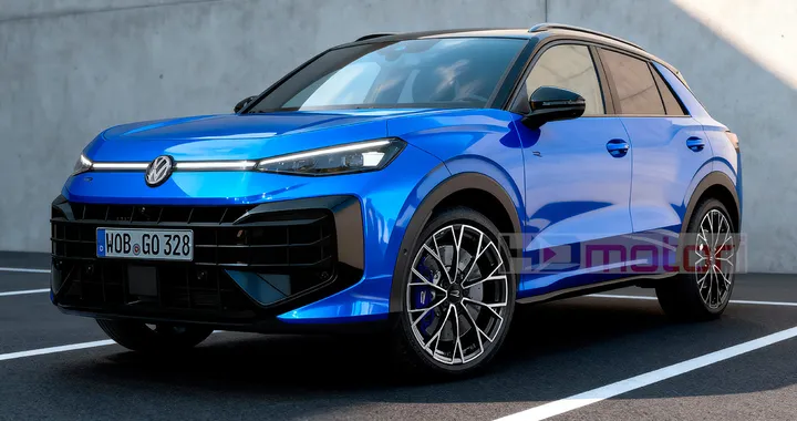 Una nuova Volkswagen T-Roc R da 333 CV sta arrivando: un render la immagina così