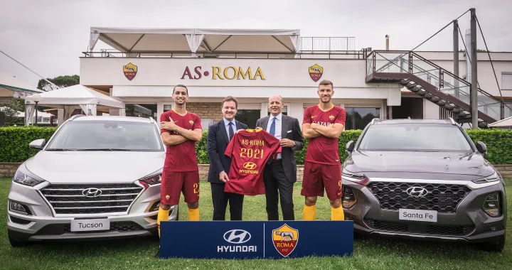 Hyundai protagonista del calcio italiano: sarà Sponsor di AS Roma fino al 2021