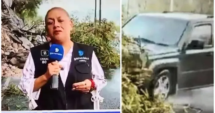 Auto investe giornalista in diretta tv, le immagini del terrificante impatto