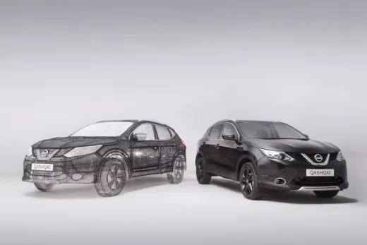 Nissan Qashqai diventa una scultura da record | VIDEO
