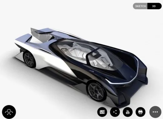 Faraday Future: prime immagini del concept e video