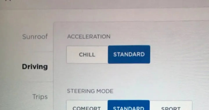 Tesla &quot;Chill Mode&quot;: l'update per chi non sopporta il &quot;calcio sulla schiena&quot;