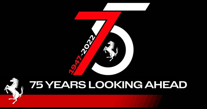Ferrari, ecco il logo che celebra i suoi primi 75 anni