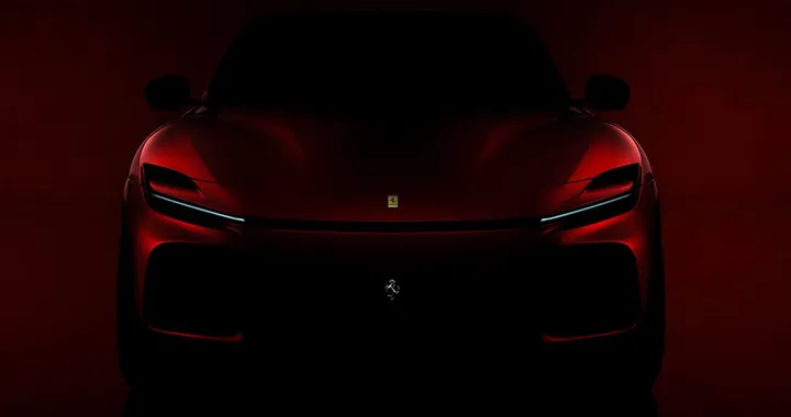 Ferrari Purosangue, la prima immagine ufficiale del SUV del Cavallino Rampante
