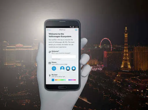 Volkswagen, presenta l'App per il CES 2017