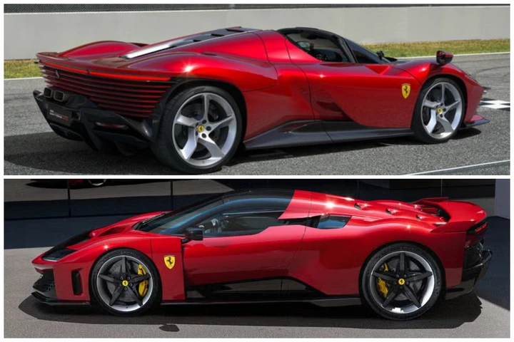 Una Ferrari F80 e una Daytona SP3 sfrecciano in autostrada: immagini virali