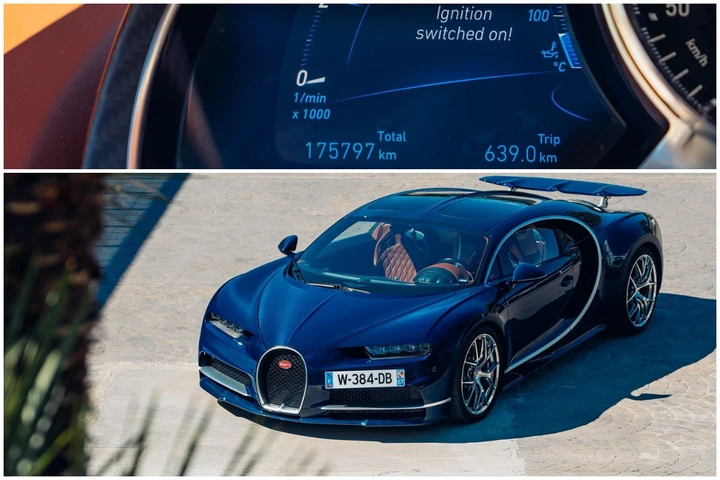 Bugatti Chiron con chilometraggio record, il proprietario la sfrutta come un'utilitaria