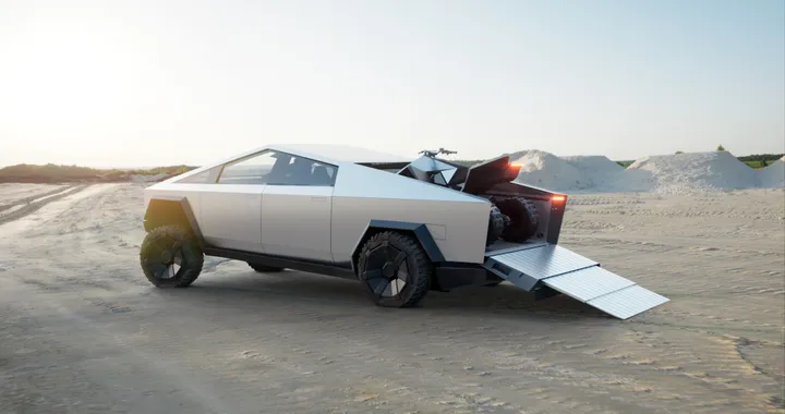 Tesla Cybertruck, avvistato un prototipo con specchietti retrovisori tradizionali