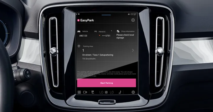 Volvo, il parcheggio si paga automaticamente dall'auto con EasyPark