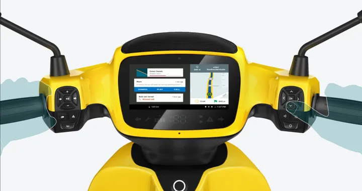 AppScooter di Etergo: scooter elettrico con Android, GPS, 4G, navigazione e social