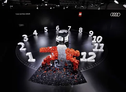 Audi: installazione Lego sulla guida autonoma a Design Miami