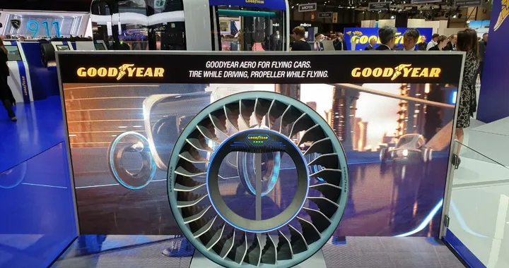 Goodyear AERO: a Ginevra anche le auto volanti hanno il loro pneumatico