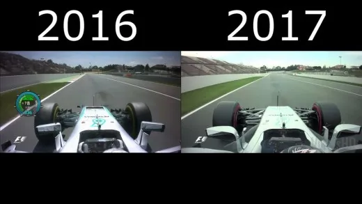 Formula 1 2017 vs Formula 1 2016 al Montmelò. Che differenza!
