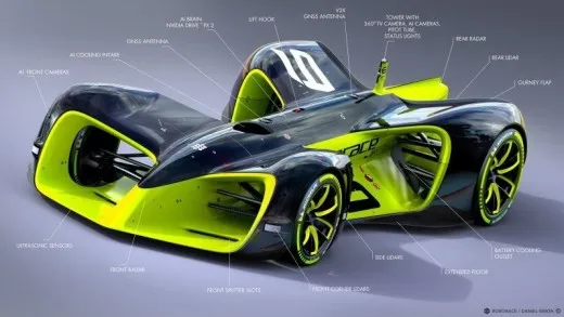 Roborace: svelato il design finale delle auto da corsa autonome