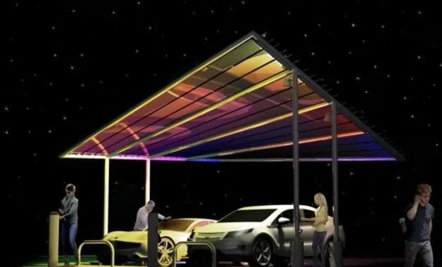 Solar Sail EV: la stazione di ricarica per auto elettriche con pannelli solari