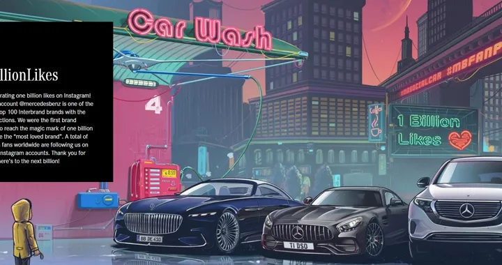 Mercedes-Benz: su Instagram celebra 1 miliardo di like (e più di 35 mln di follower)