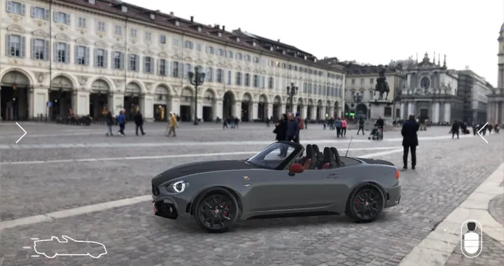 Abarth AR: la 124 spider in realtà aumentata